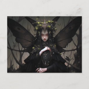 Goth Fairy Girl Fantasy Art Postcard