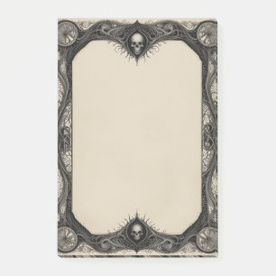 Goth Frame with Skulls Post-it Notes
