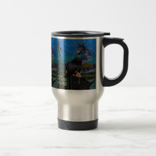 Goth Girl And Dragon Travel Mug