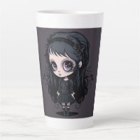 Goth Girl Latte Mug