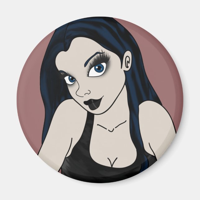 Goth girl magnet (Front)