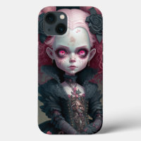 Goth Girl Pink Black Creepy Cute