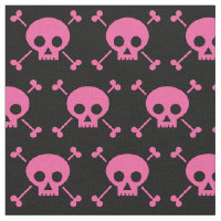 Goth Girl Pink Black Skulls Pattern Cool