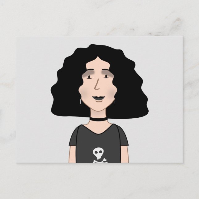 Goth girl postcard (Front)