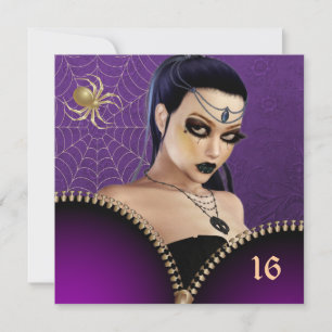 Goth Girl Sweet Sixteen Invitation