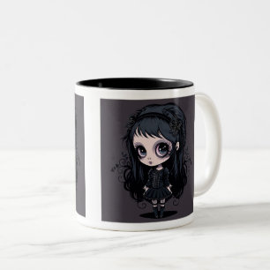 Goth Girl Two-Tone Mug, 11 oz  Coffee Mug