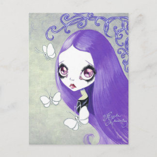 Goth Girl : "Violetta" Postcard