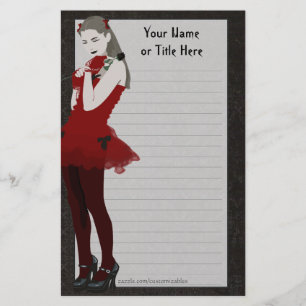 Goth Girly Stationery