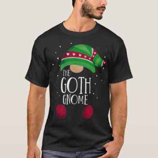 Goth Gnome Family Matching Pajamas Christmas Gift  T-Shirt