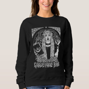 Goth Gothic Witchcraft Occult Graveyard Babe Tarot Sweatshirt