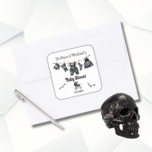 Goth Halloween Clothesline Baby Shower