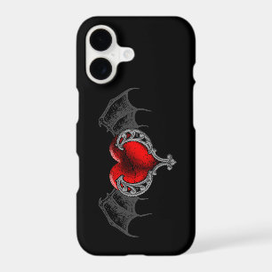 Goth Heart with Bat Wings iPhone 6 Case