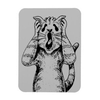 GOTH HORROR CAT DRAMA, SOMEONE MOVED LITTERBOX MAGNET