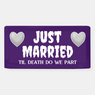 Goth Just Married Banner