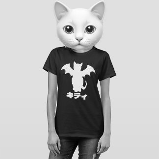GOTH KITTY BAT CAT JAPANESE SHIRT