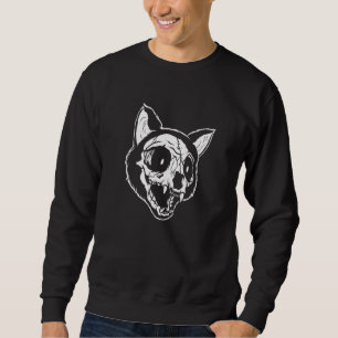 Goth Kitty Kitten Death Metal Emo Punk Gothic Cat Sweatshirt