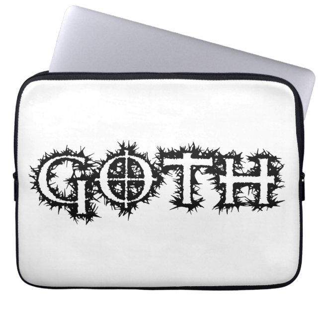 Goth Laptop Sleeve (Front)