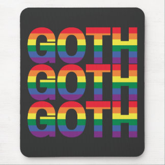 Goth LGBTQ+ Regenbogen  Mouse Pad