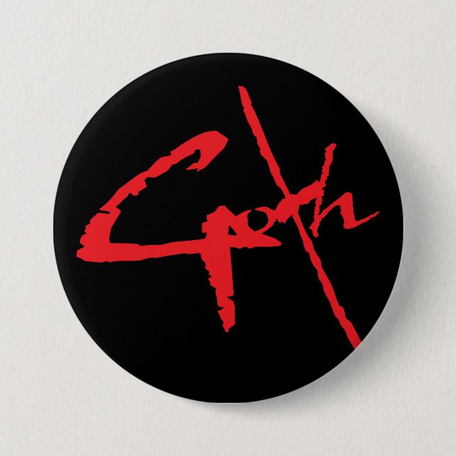goth_logo 7.5 cm round badge (Front)