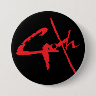goth_logo 7.5 cm round badge