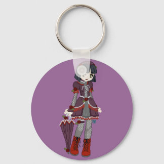 Goth Lolita Girl Key Ring
