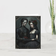 Goth Lovers Valentines Card