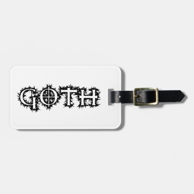 Goth Luggage Tag (Front Horizontal)