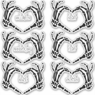 Goth Marriage Milestones Creepy Skeleton Hands Set