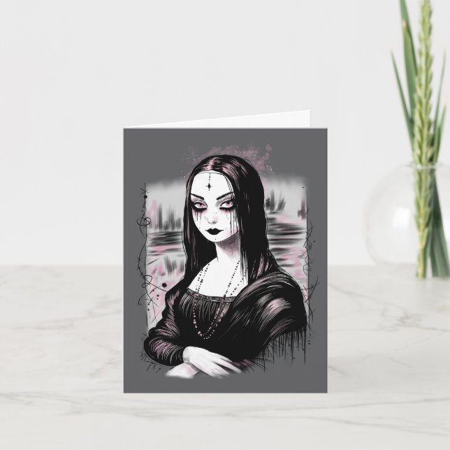 Goth Mona Lisa Card (Front)