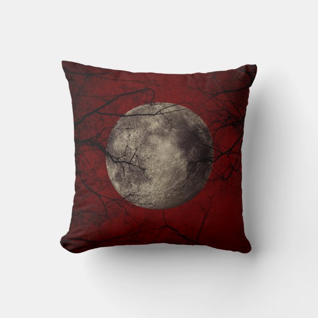 Goth Moon Cushion (Front)