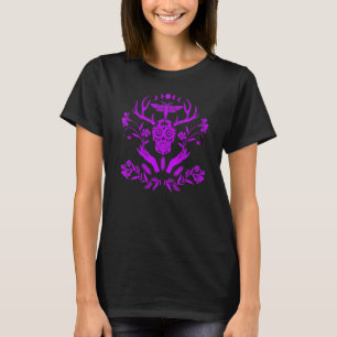 Goth Moth And Crescent Moon Creepy Halloween 1 T-Shirt