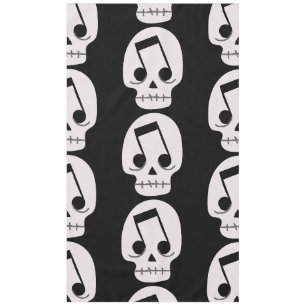 goth music note eyes skull tablecloth