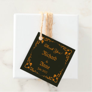 Goth or Halloween Wedding Favour Tags