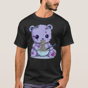 Goth Pastel Cute Creepy Kawaii Teddy Bear Voodoo D T-Shirt