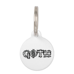 Goth Pet Tag