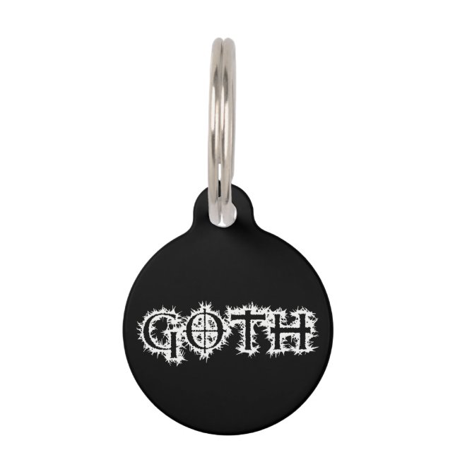 Goth Pet Tag (Front)