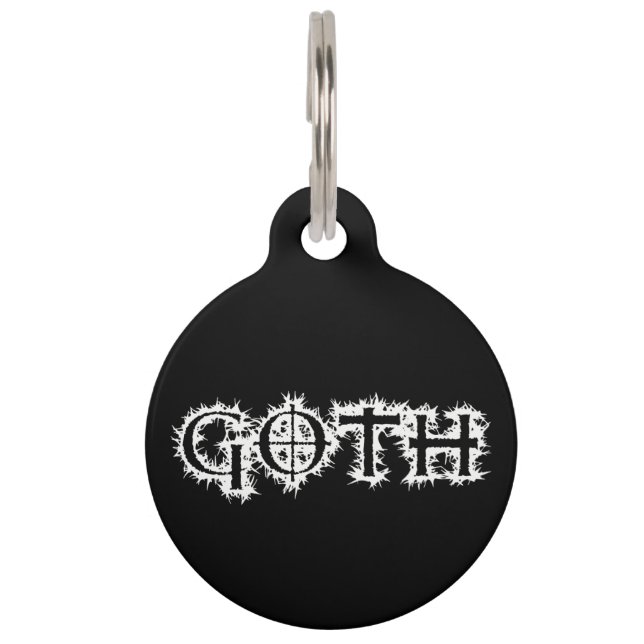 Goth Pet Tag (Front)