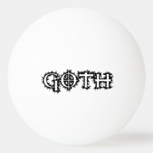 Goth Ping Pong Ball