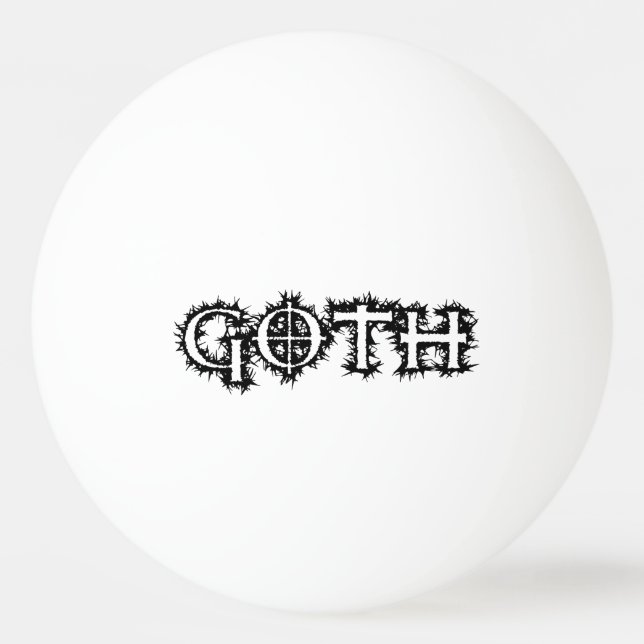 Goth Ping Pong Ball (Front)