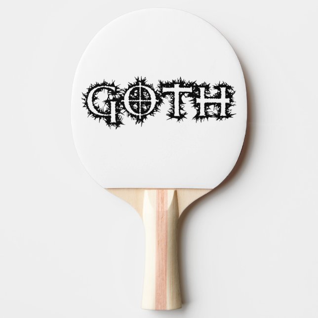 Goth Ping Pong Paddle (Front)