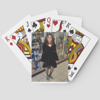 Goth Pinup Girl Playing Cards