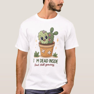 Goth Plant Lover Shirt: Zombie Plant with Googly E T-Shirt
