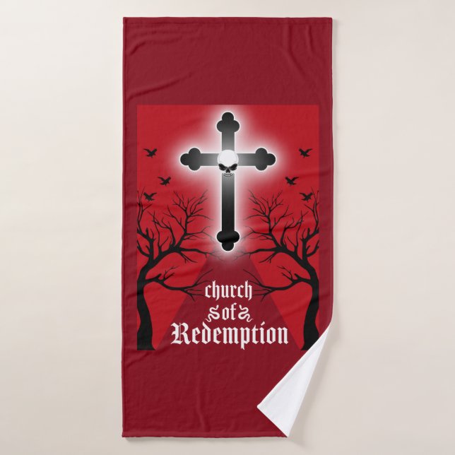 Goth Post Punk Fashion Bath Towel (Bath Towel)