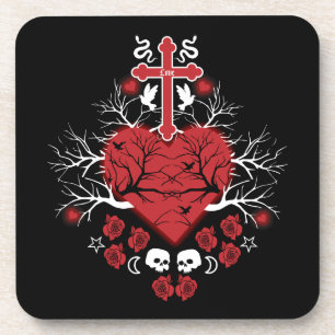 Goth Post Punk Fashion Coaster