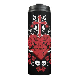 Goth Post Punk Fashion Thermal Tumbler