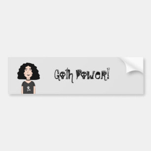 Goth Power Bumper Sticker