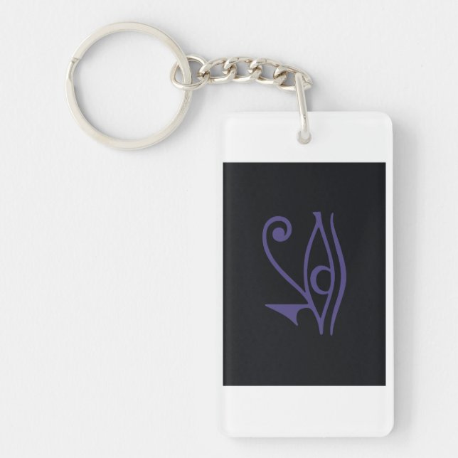 GOTH PRIDE FLAG KEY RING (Front)