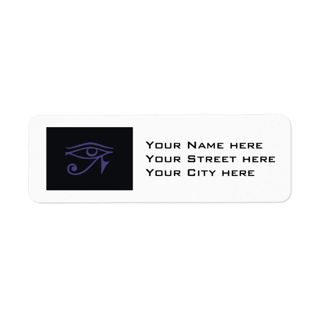 GOTH PRIDE FLAG RETURN ADDRESS LABEL (Front)
