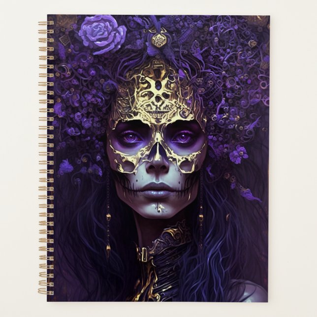 Goth Queen Fantasy Art Planner (Front)