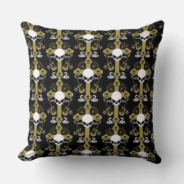 Goth Rock Fashion Cushion (Front)